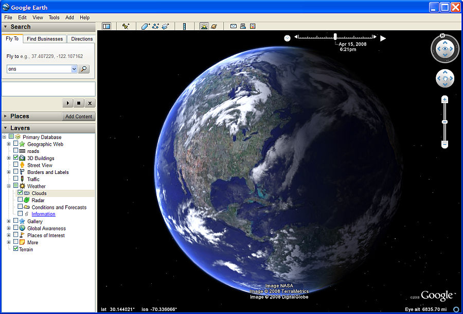 Explore New Features in Google Earth 4.3